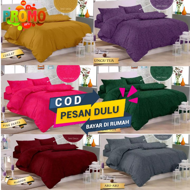 SPREI EMBOSS Ukuran 180x200cm NO.1 BAHAN KATUN HOMEMADE / SPRAI POLOS