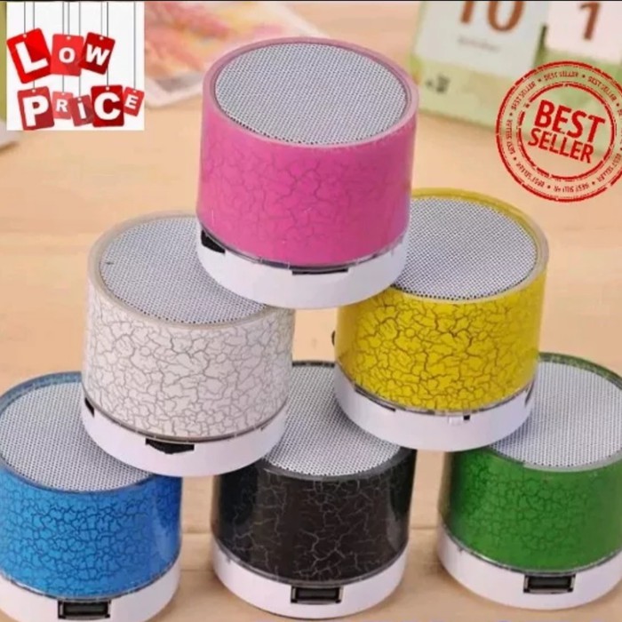 Speaker Retak LED Bluetooth Stereo Salon Speker Aktif Sepeker Murah