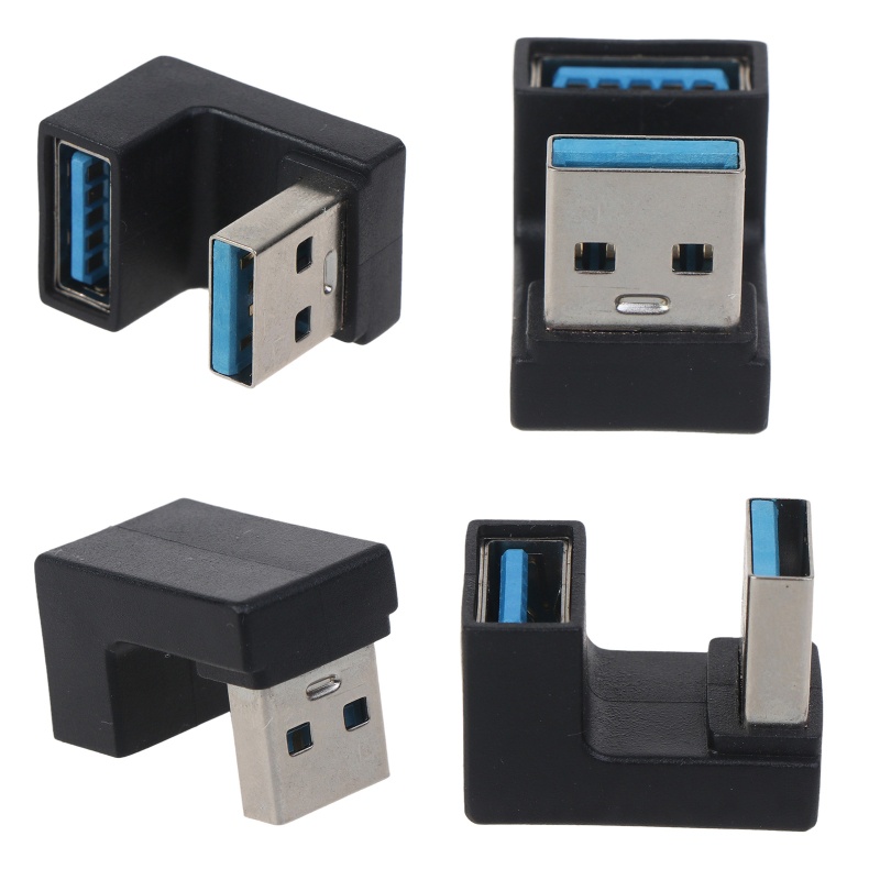 Vivi 180 Derajat Kualitas Tinggi° Kabel Adapter Converter USB 3.0 A Male Ke Female 180 Derajat Untuk Laptop / PC