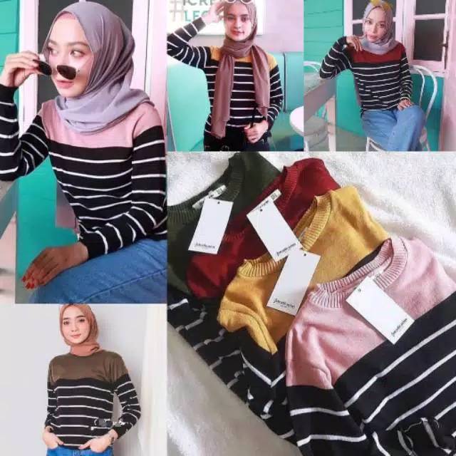 POPY STRIPE KNITT