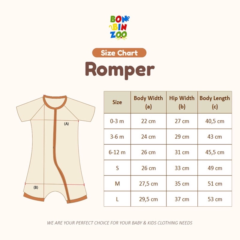 BONBINZOO - Baby &amp; Kids Romper Playsuit with Zipper Kakogan Granit Lite  - Romper Resleting Anak Bayi