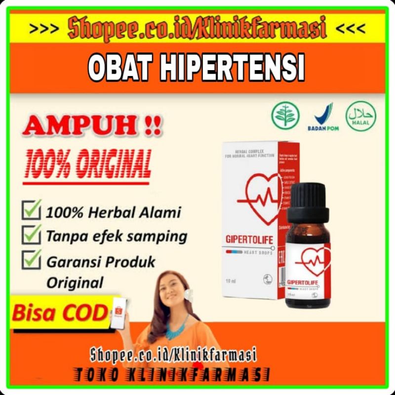 Gipertolife Original Obat Hipertensi Tekanan Darah Tinggi & Jantung - Gipertolife Obat Stroke