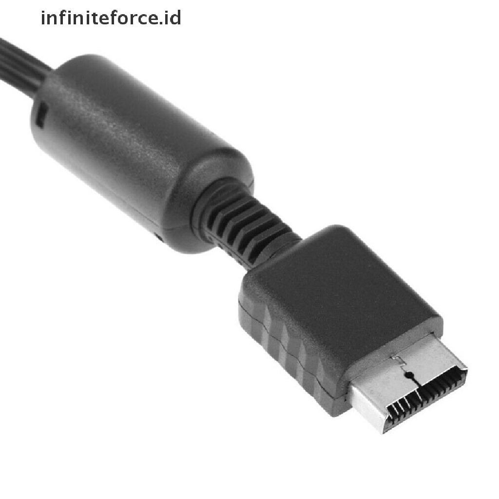 (infiniteforce.id) Kabel Audio Video 3 RCA Flat Untuk Playstation PS PS2 PS3