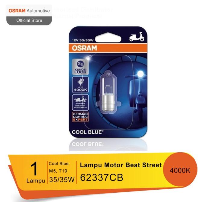 Osram Lampu Depan Motor Honda Beat Street 2017-on - 62337CB -Cool Blue OSramAU65 Segera Dapatkan
