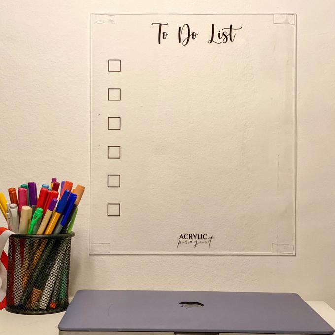 

Acrylic Planner TO DO LIST Akrilik Kode 213