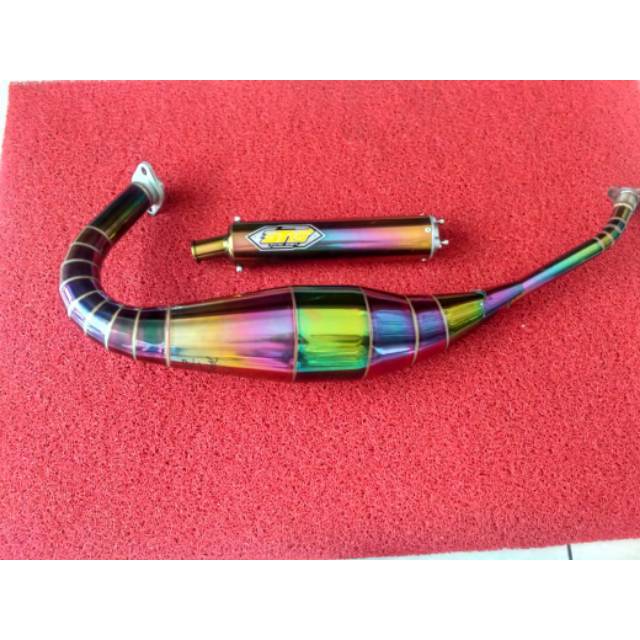 KNALPOT AT19 RACING KAWASAKI NINJA 2 STROKE PELANGI