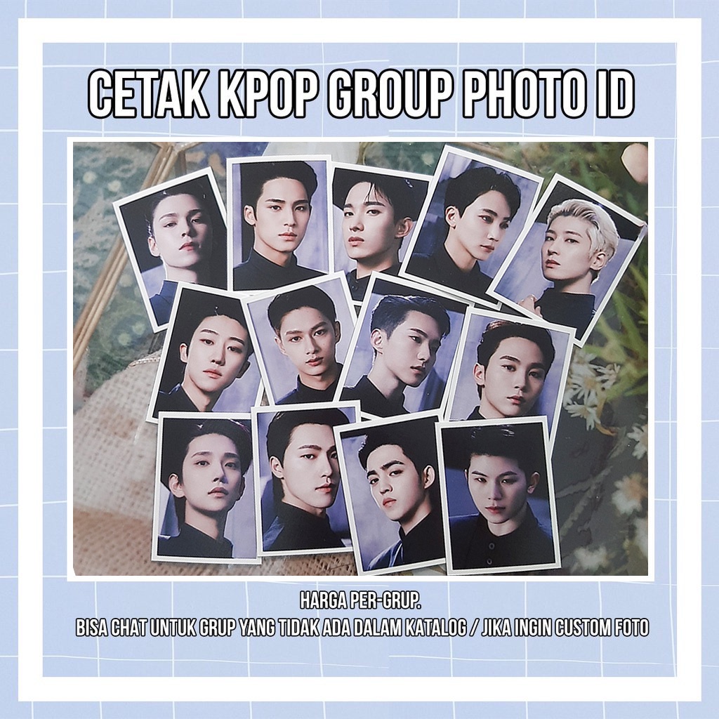 [Baca Deskripsi] CETAK FOTO PHOTO ID KPOP STRAY KIDS NCT 127 DREAM TREASURE DAY6 BTS THE BOYZ SEVENT
