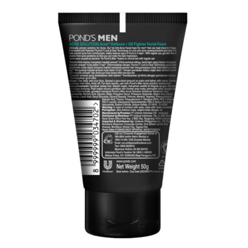 Ponds MEN Acne Solution Facial Foam 100gr