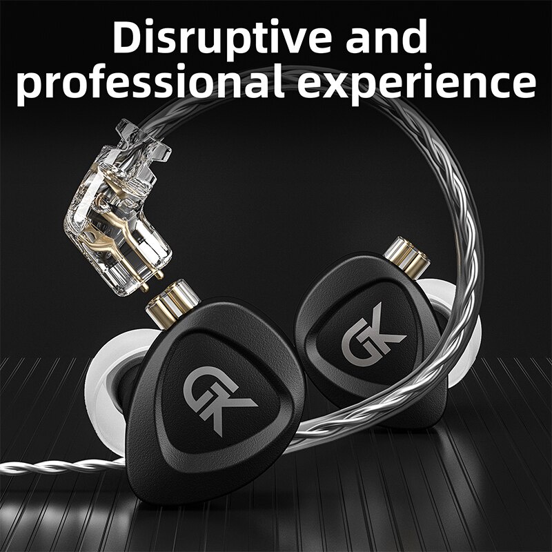 GK GSE 1BA+1DD Driver Unit HiFi In Ear Monitor Earphone Sports Music Headset 2Pin Headphone Earbuds G1 GST G5 GS10 CCA NRA CA2