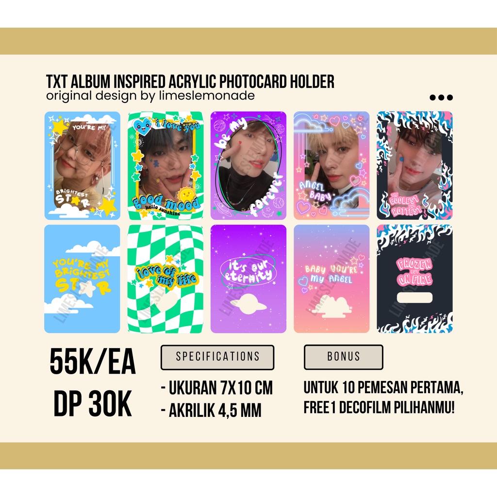 

Photocard/PC Holder Akrilik TXT