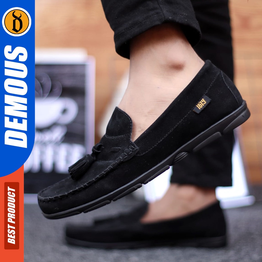 DEMOUS Sune - Sepatu Slip On Pria Casual