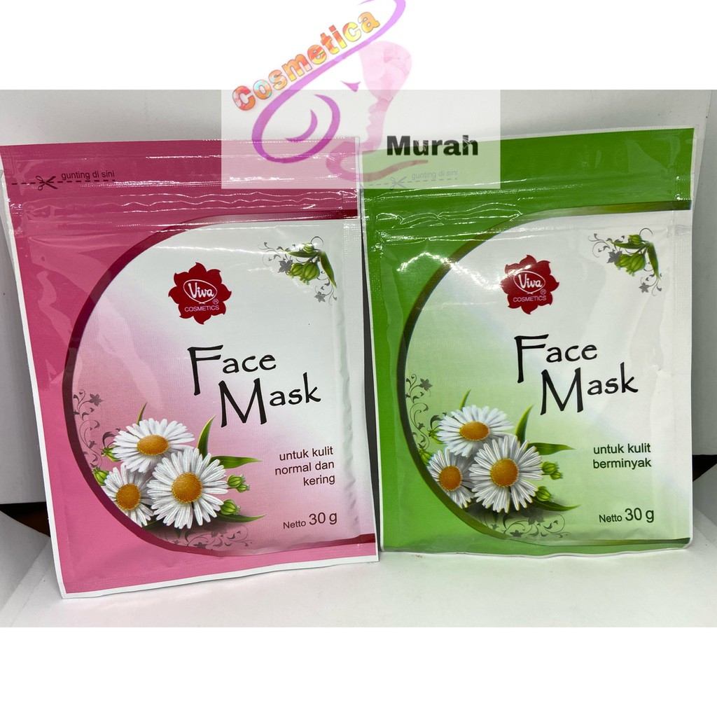 [ 30 gr ] viva face mask kemasan bunga / viva face mask oil / viva face mask masker baru