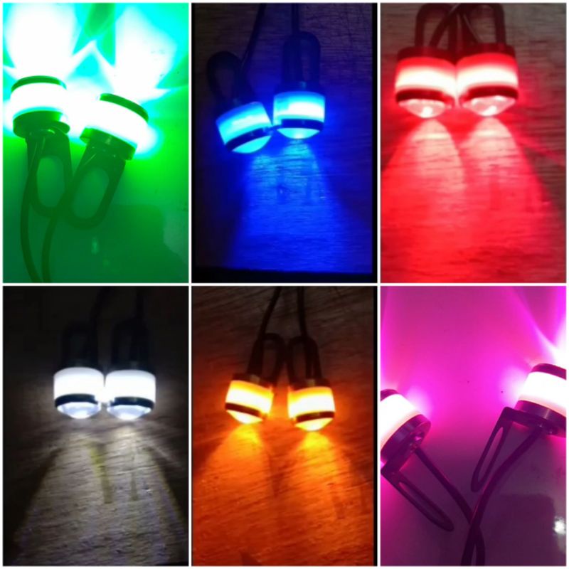 lampu led mata elang strobo bracket spion