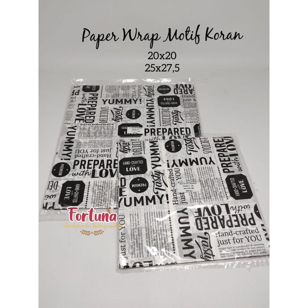 

Paper Wrap uk 25x27,5cm ( motif & polos) isi 100 lembar