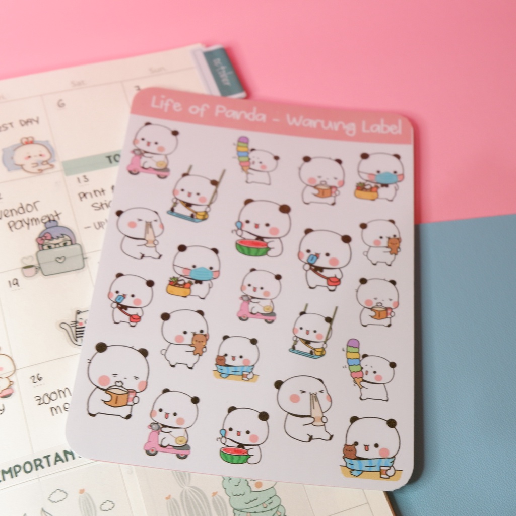 

Sticker Life of Panda - Sticker Deco - Bullet Journal - Sticker murah