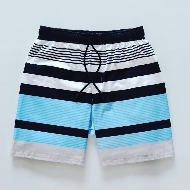 Celana Pendek Pria Surfing Distro Premium Renang Pantai Santai Kolor-Boxer Salur Toska