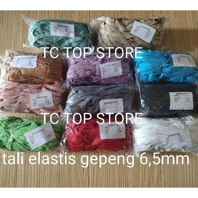 

Tali Karet gepeng 6,5mm / Tali elastis / tali string (panjang 25 meter) (KODE 1438)