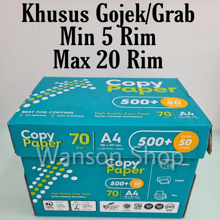 

TERLARIS! - KERTAS HVS A4 COPY PAPER 70GRAM / KERTAS FOTO COPY A4 COPY PAPER KERTAS HVS