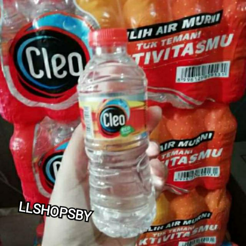 

cleo 220 ml x 24 cleo mini air mineral cleo botol mini +kardus (bisa 5)