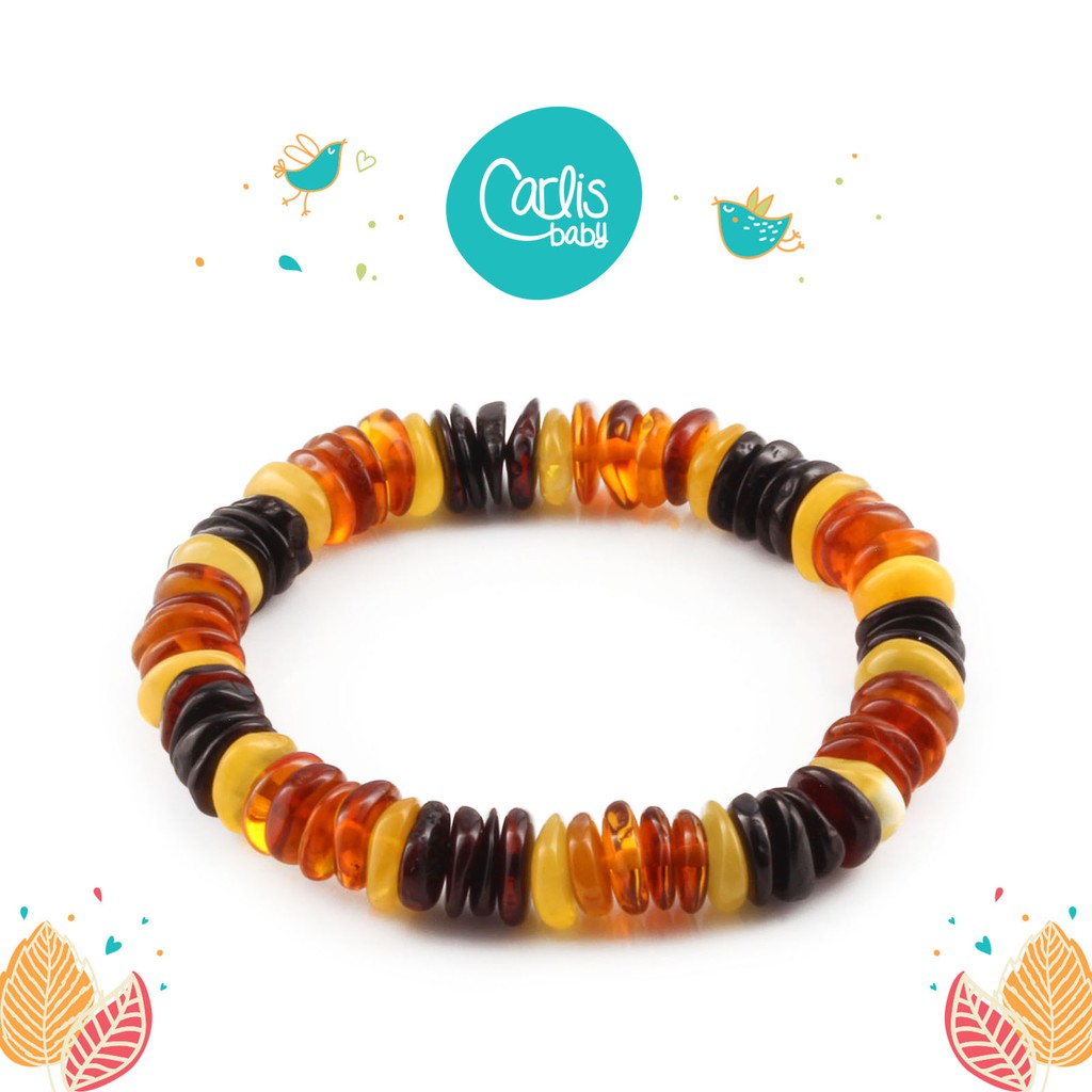 (CCE85 , CCE61) Gelang Amber Elastis untuk Dewasa By Carlis Baby
