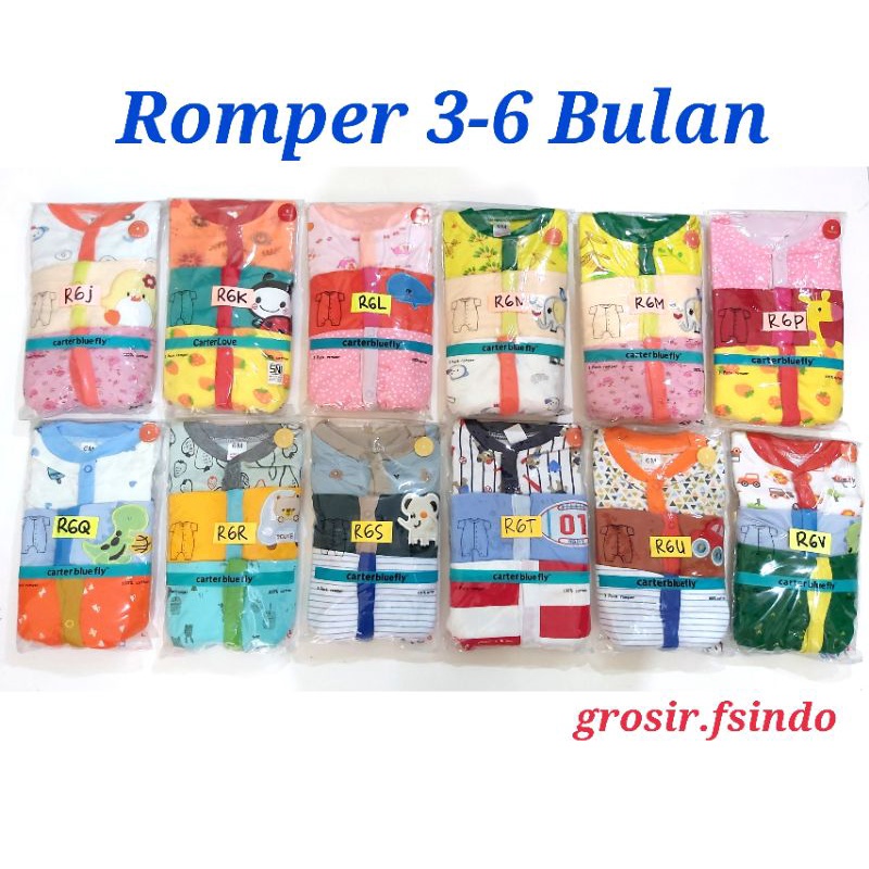 Romper Bayi 3 in 1/ baju bayi KODE R/ jumper bayi/ Sleepsuit bayi