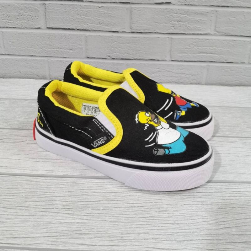 SLIP ON ANAK THE SIMPSONS PREMIUM HIGH QUALITY SEPATU SLIP ON ANAK ANAK