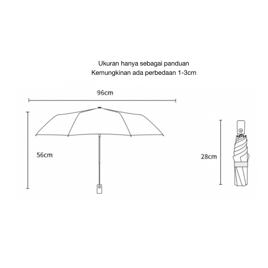 Super66 Payung UV / payung hujan / payung panas / payung anti uv / payung mini / payung otomatis