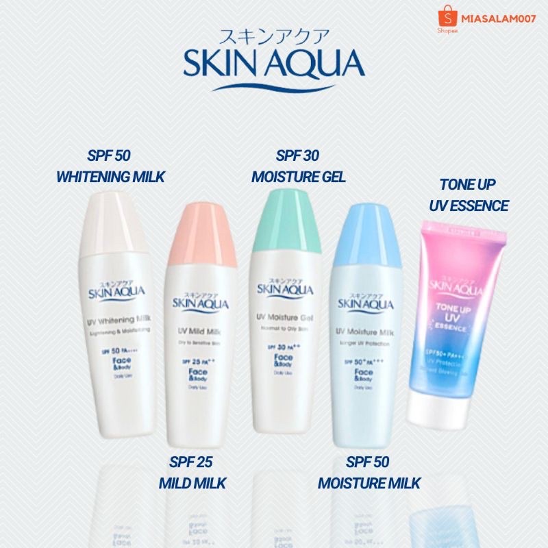 SKIN AQUA SPF 50 SPF 30 SPF 25 TONE UP UV ESSENCE | SKINAQUA READY STOCK