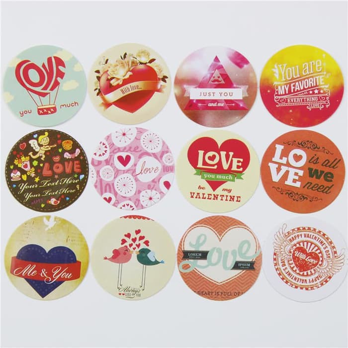 Stiker Thema Love (38pcs)