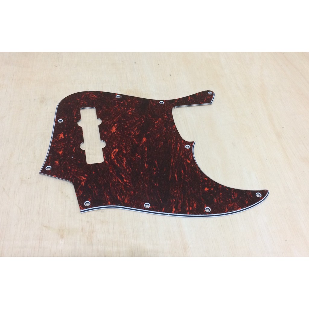 Pickguard Jazz Bass - Merah Perloid