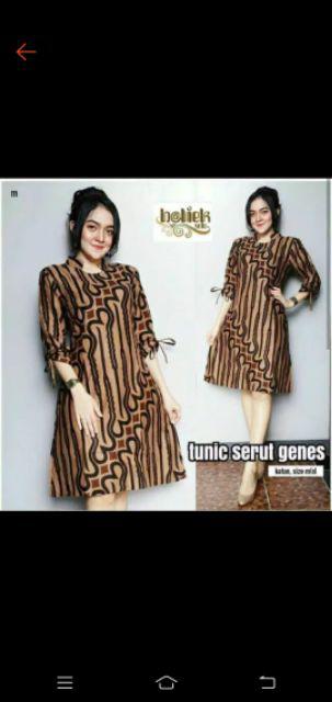 Batik Couple 2564 Sarimbit Kemeja Lengan Panjang Gamis Wanita Primis Katun Premium Modern