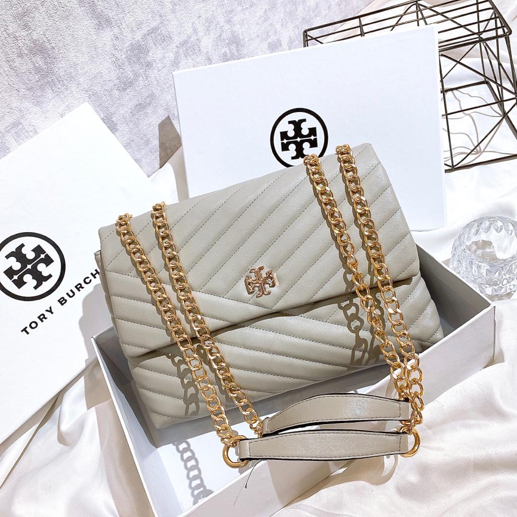 TAS SELEMPANG T*RY BURCH KIRA CHEVRON SHOULDER BAG KODE ST38A + INCLUDE BOX