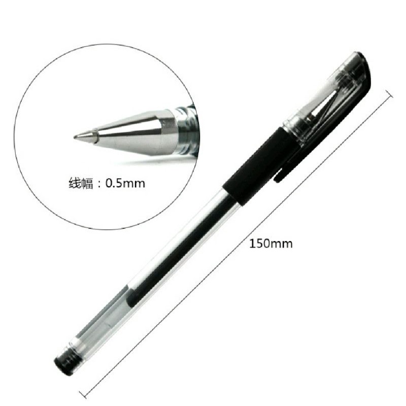 Pena Gel 0.55mm Standard Pulpen tinta cair Alat Tulis Sekolah Kantor Pen Warna Warni Pena Ujung Lancip ATK Murah Import