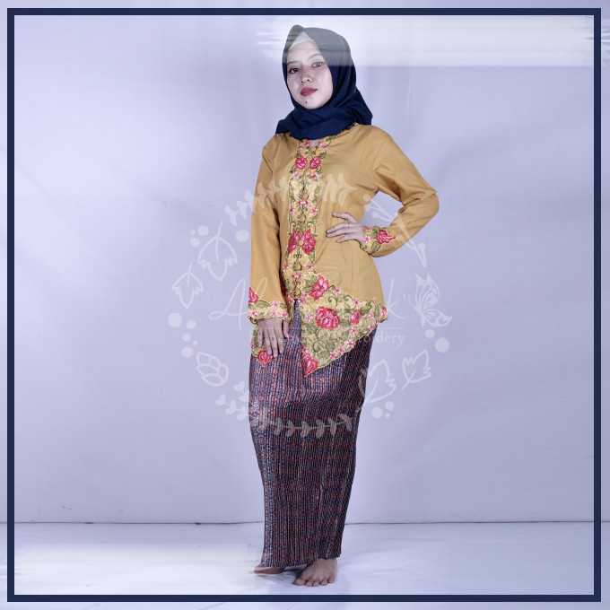 Alantasik - kebaya bordir BIG SIZE / UKURAN JUMBO / kabaya bunga / baju kabaya warna