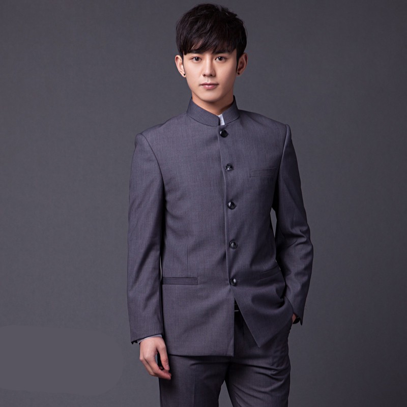 SETELAN BLAZER PRIA SLIMFIT NEW KIYOSHI DARK GREY 2IN1 INCLUDE CELANA BAHAN HIGH TWIST LEBIH HEMAT