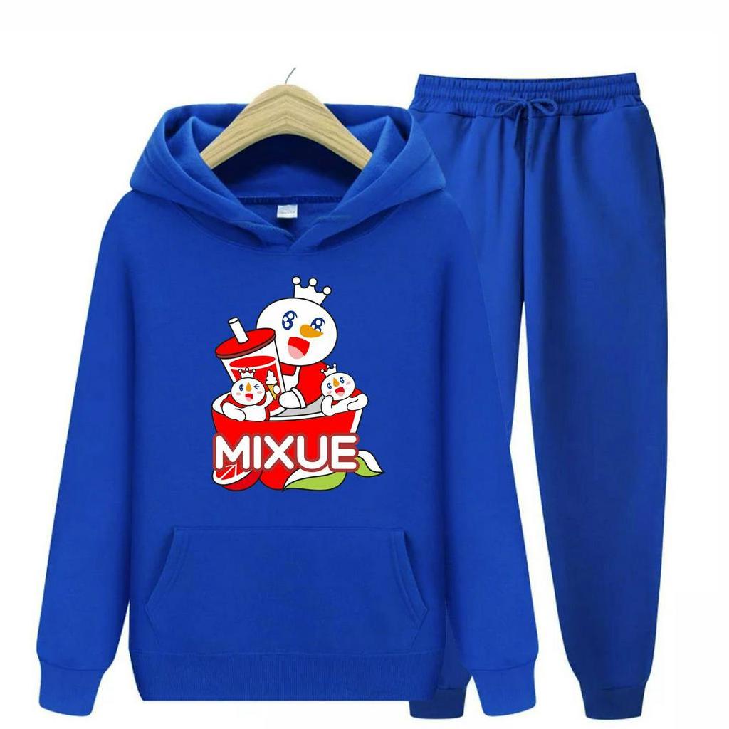 FenishaStore MIXUE ICE CREAM Sweater Hoodie Atasan Dan Setelan Anak Usia 4-13 Tahun Bisa Bayar Ditempat COD