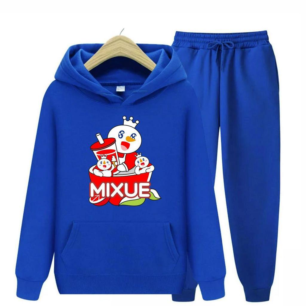 FenishaStore MIXUE ICE CREAM Sweater Hoodie Atasan Dan Setelan Anak Usia 4-13 Tahun Bisa Bayar Ditempat COD