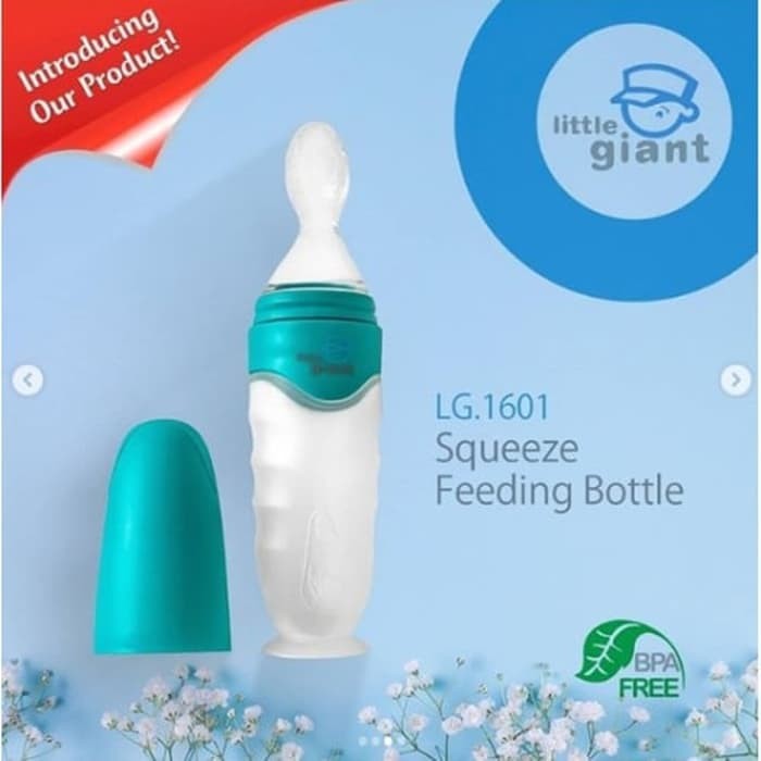 Little Giant Squeeze Feeding Bottle Botol Sendok Makanan Anak Bayi