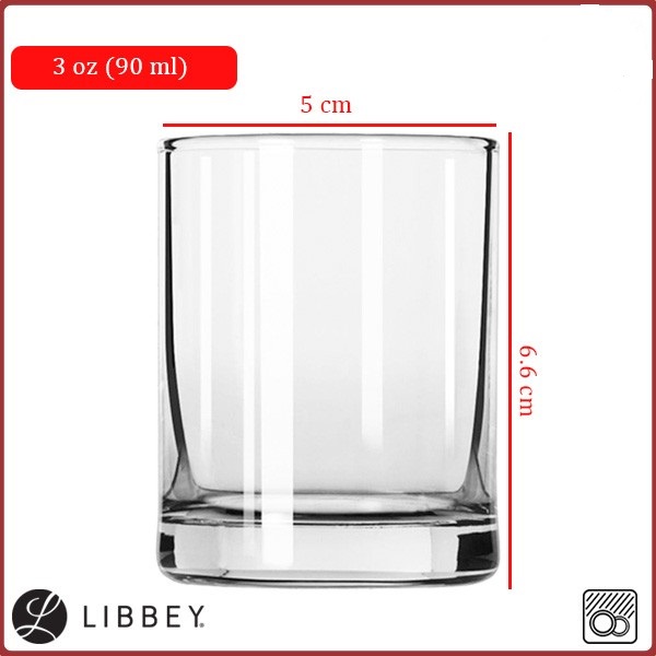 Jigger Glass/ Shooter Glass/ Dessert Glass/ Cake Glass/ Gelas Sloki 89ml - Libbey 2303