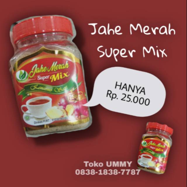 

JAHE MERAH SUPER MIX BERAT 250GR