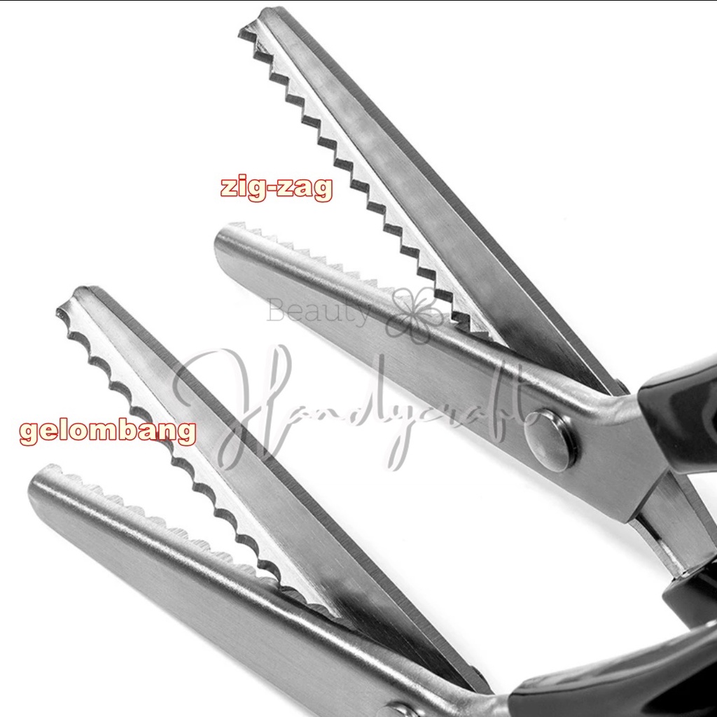 Gunting kain zigzag gelombang Khusus Kain