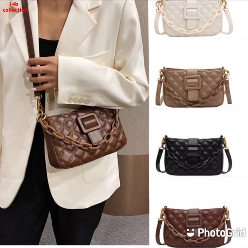 TAS SELEMPANG RANTAI MESSENGER FORMAL BISNIS WANITA KERJA KANTOR KULIAH HITS TRENDY