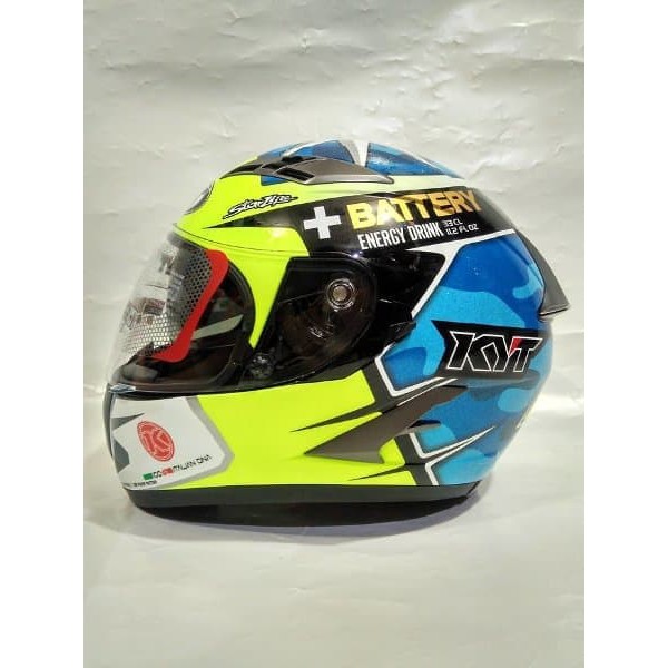Helm Vendetta 2 Aleix Espargaro Vendetta alex Blue Yellow Fluo