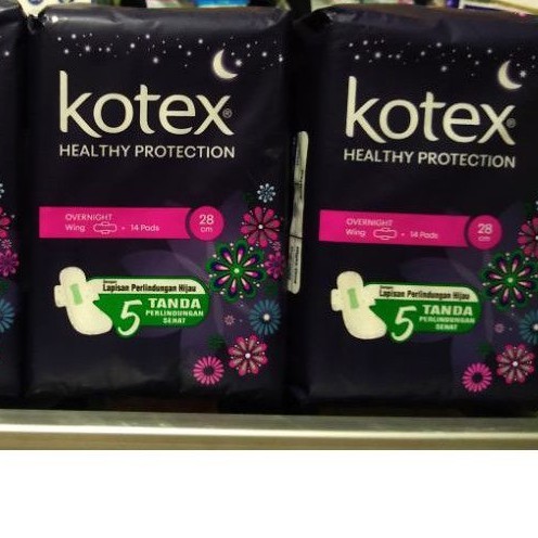 Kotex Overnight 28cm isi 14pads