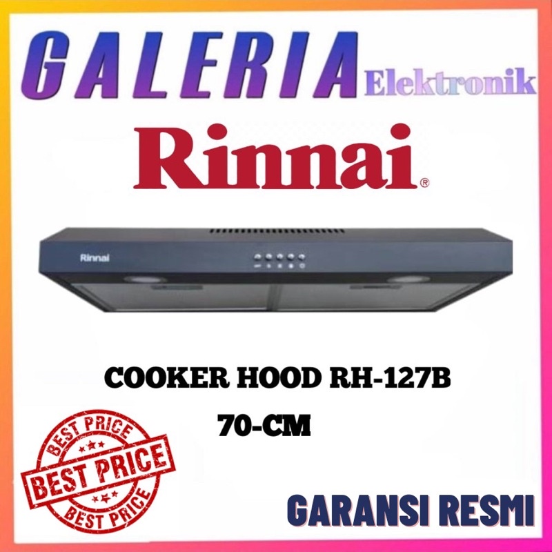 Jual RINNAI RH127B COOKER HOOD SLIM RH-127B PENGHISAP ASAP DAPUR RH 127 ...