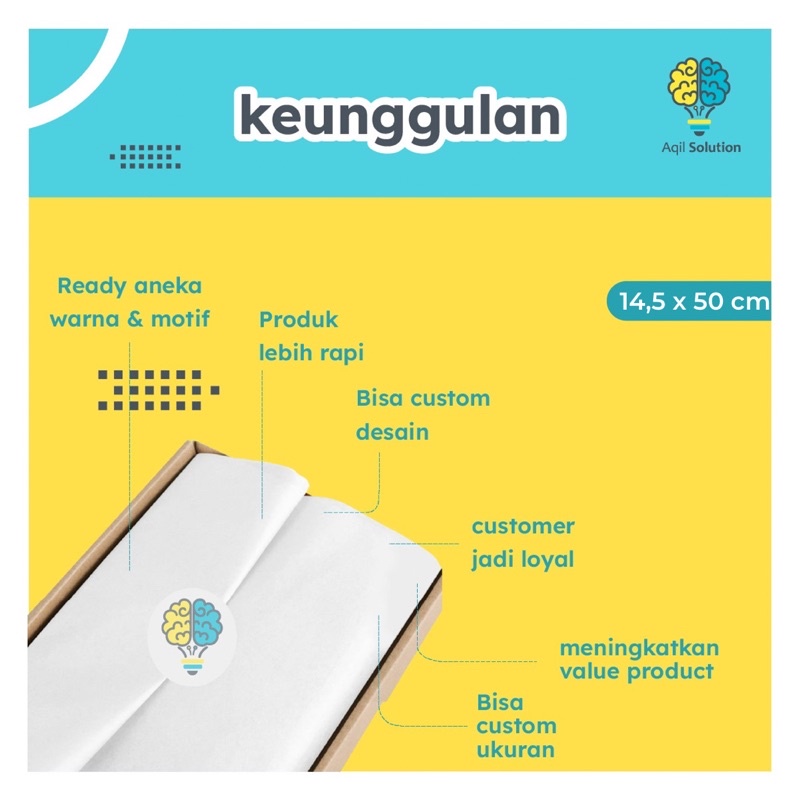 (PREMIUM) isi 50lbr Kertas Dorslag Tissue Paper 30 gsm kertas tisu packing Perlengkapan Kemasan Packing Hampers Bungus Makanan Sepatu Tas dll By Aqilsolution