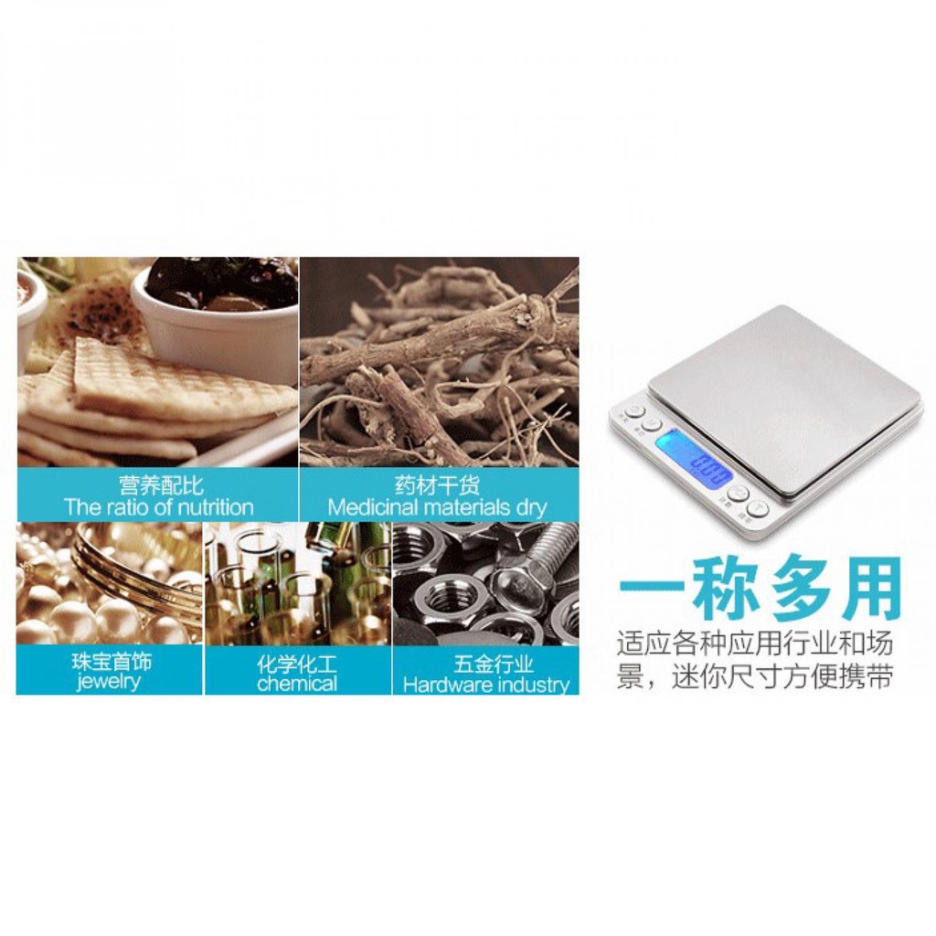 (BISA COD) RVOSTR  Digipounds Timbangan Mini Digital Scale 1kg 0.1g - i2000