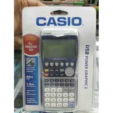 

PROMO! KALKULATOR CASIO FX9860 GII SD GRAPHIC |Kalkulator