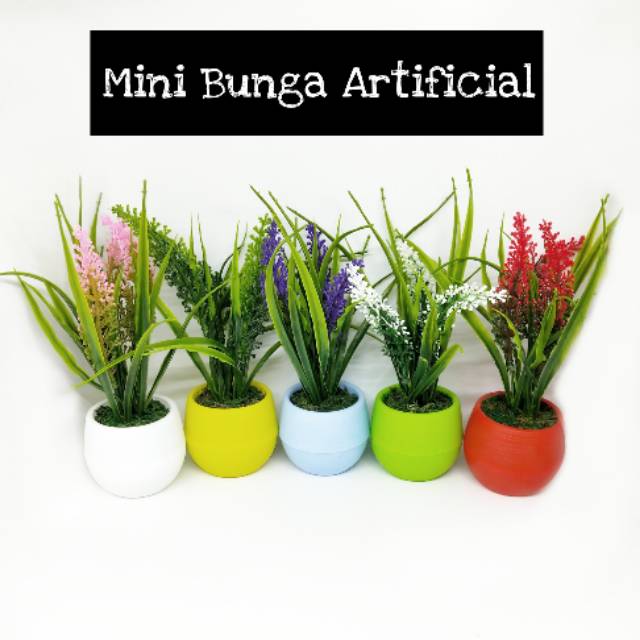  Mini  Bunga  Plastik Lavender  PVC Pot Bola Shopee Indonesia