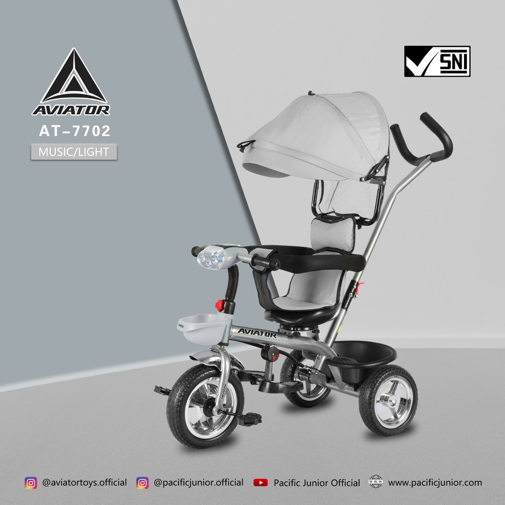 Sepeda Anak Roda 3 Tiga AT-7702 AVIATOR